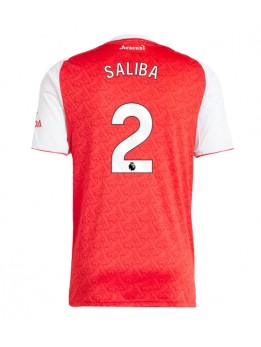 Moški Nogometna dresi replika Arsenal William Saliba #2 Domači 2025-26 Kratek rokav